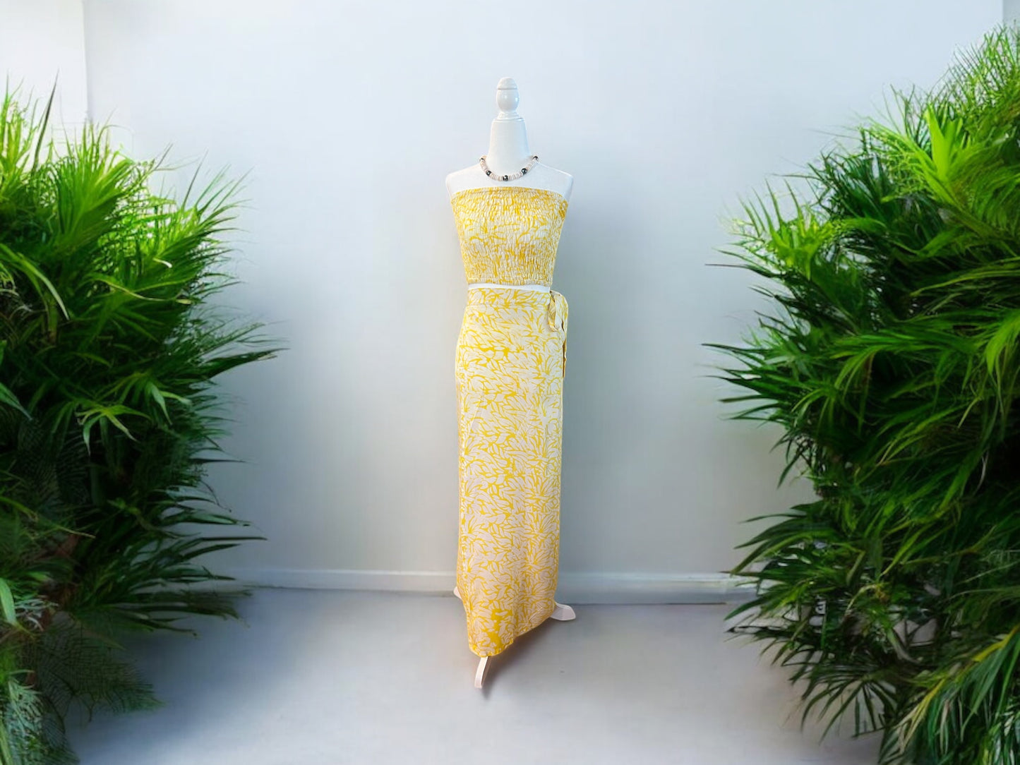 Tie Skirt - Tropical Yellow