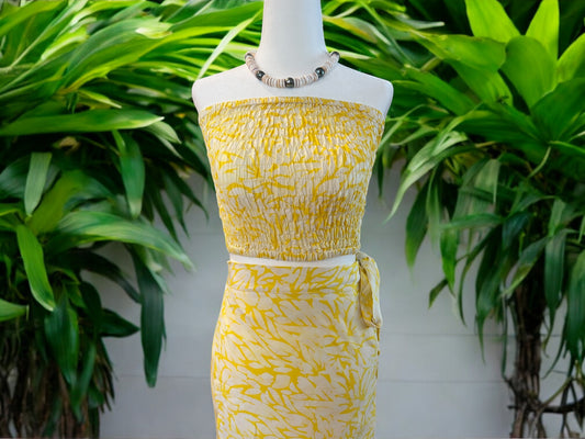 Tube Top - Tropical Yellow