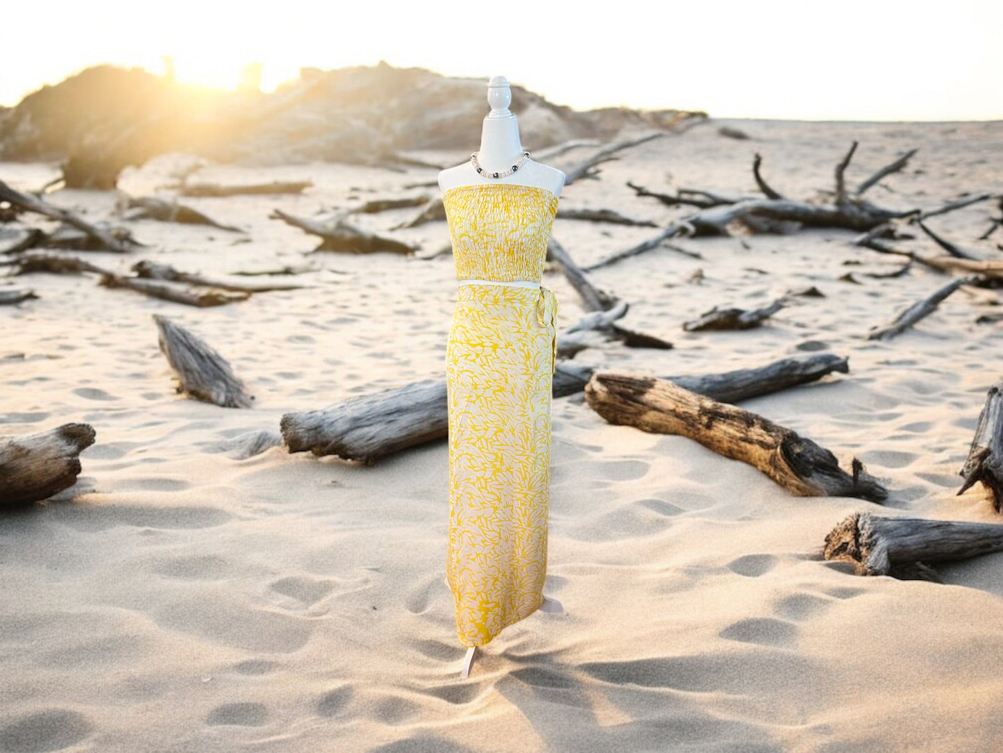 Tie Skirt - Tropical Yellow