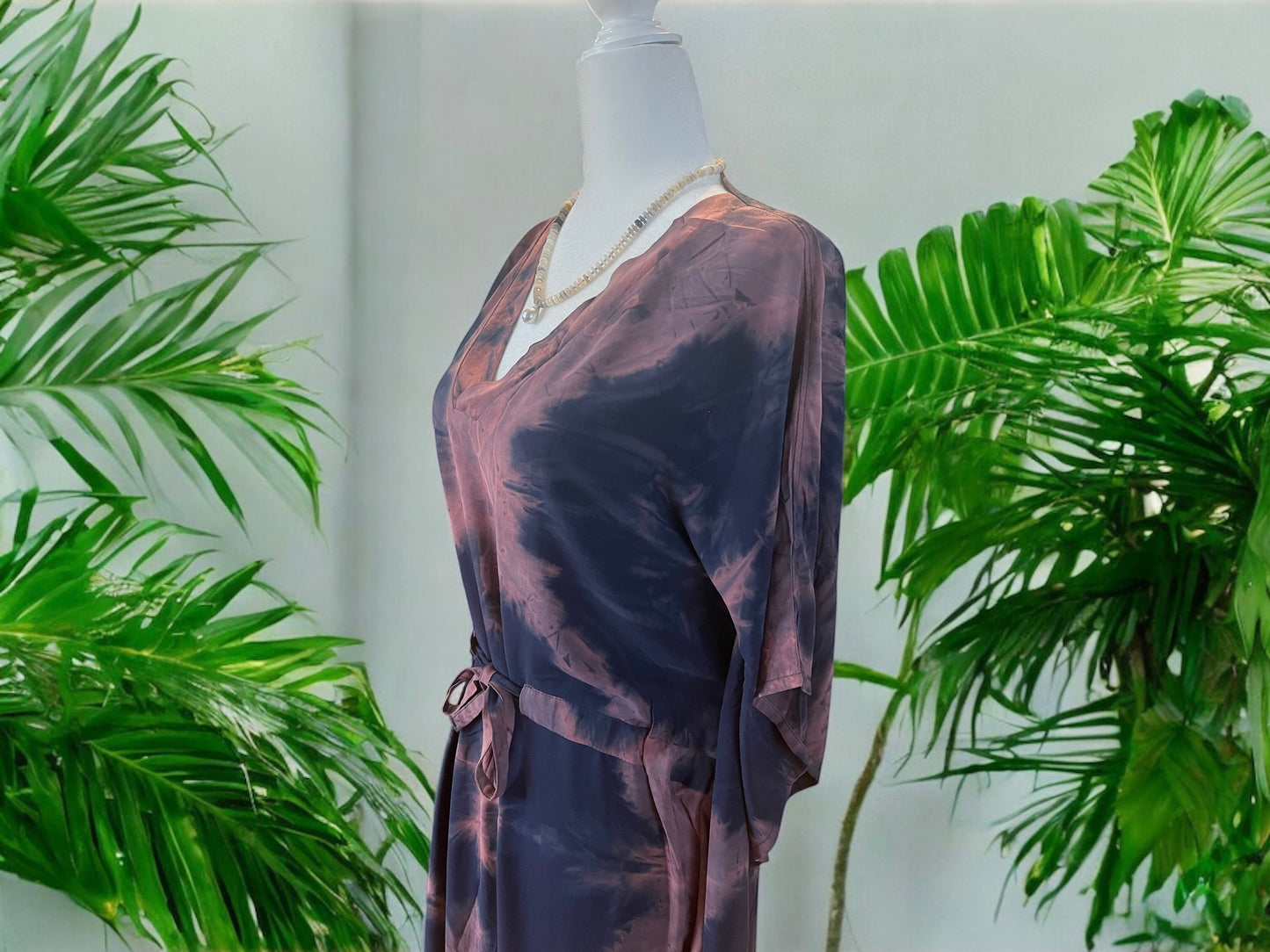 V Neck Kaftan - Tie Dye