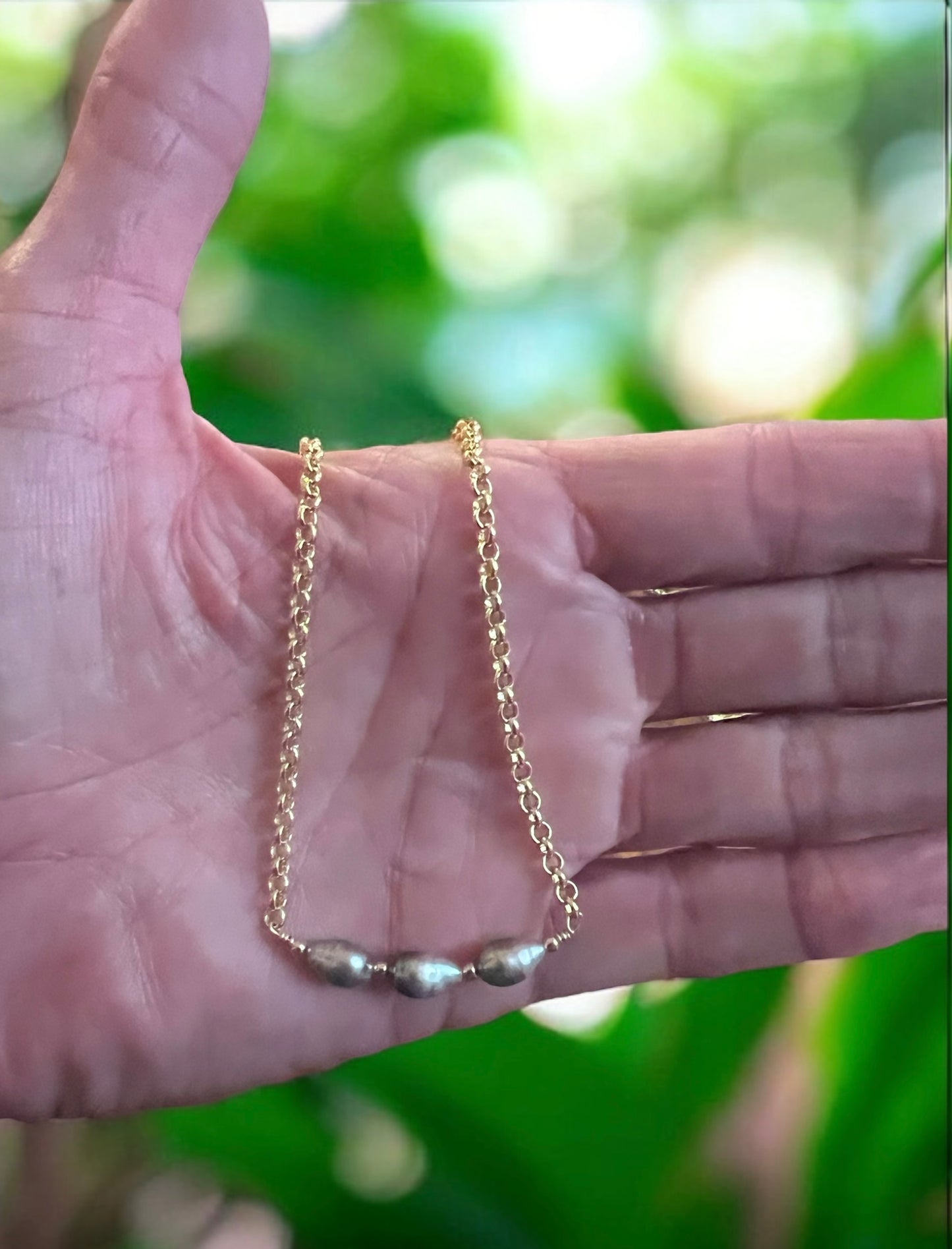 Keshi Rolo Chain Necklace